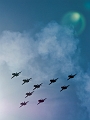 108_Radom_Air Show_Red Arrows na British Aerospace Hawk T1